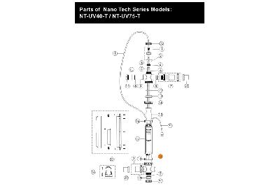 Блок питания установки ультрафиолетовой Emaux Nano Tech NT-UV87-TO Ozone E130402