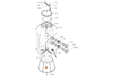 Подставка для бочки фильтра Behncke Cristall D500 (70850011)