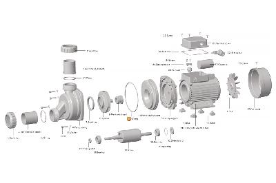 Прокладка-кольцо крышки задней насоса HSPA Happy Pump