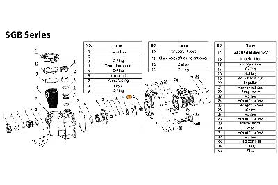 Рабочее колесо насоса SGB100 Mayer Schwimmbad LX A03050346