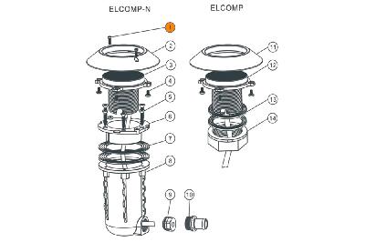 Винт М4х12 для прожектора E-Lumen Compact-N Emaux 03011338