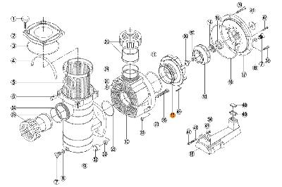 Диффузор насоса KAN-1000 Kripsol RKN 121.A/RBH0006.06R/RPUM0012.07R