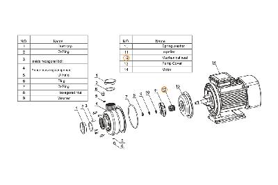Сальник (компл.) насоса DWK50-100 Mayer Schwimmbad LX F01150062