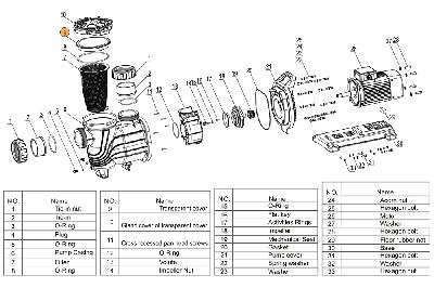 Крышка префильтра насоса SLP400-1000T Mayer Schwimmbad A13120020