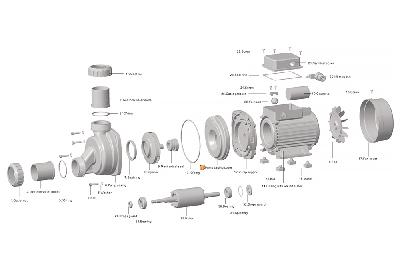 Крышка задняя насоса HSPA Happy Pump