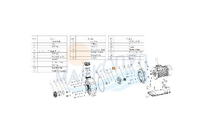 Рабочее колесо насоса WTB500T Mayer Schwimmbad A03070124