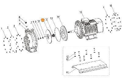 Рабочее колесо насоса SCA/CA125-100-160/18.5 Mayer Schwimmbad LX A03180063
