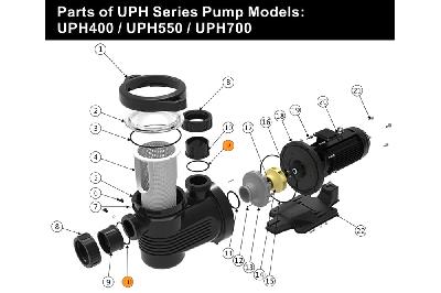 Прокладка-кольцо муфты d90 насоса UPH Emaux 111002561/02010221