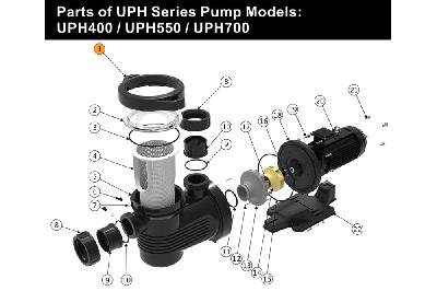 Муфта уплотнения крышки префильтра насоса UPH Emaux 420408561
