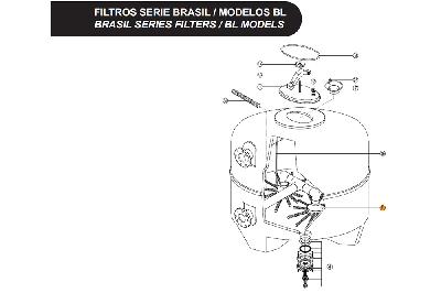 Коллектор фильтра(б.п.)BALEAR760-900,San Sebastian640-900,BRASIL Kripsol RFD0301.00R/RCFI0009.00R