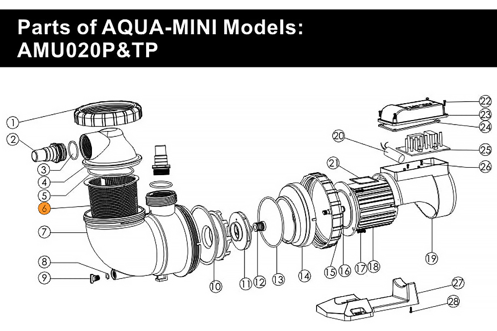 Фильтр грубой очистки насоса AQUA-MINI Emaux (01111104)