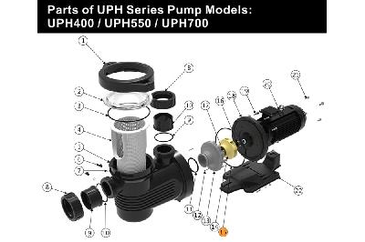 Прокладка-кольцо крышки задней насоса UPH/APS550/750 Emaux 111010053