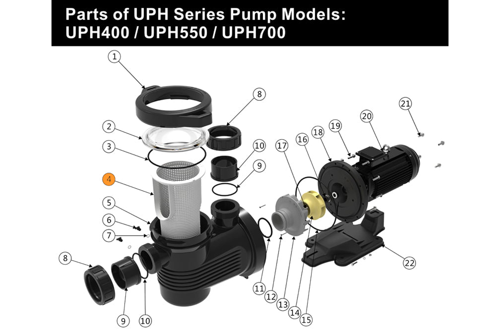Фильтр грубой очистки насоса UPH/APS550/750 Emaux 420236559