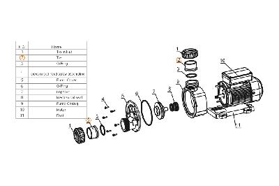 Втулка муфты d50 насоса  Mayer Schwimmbad LX A26170017