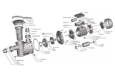 Сальник (компл.из 2-х ч.) насоса  HFC 03 Happy Pump