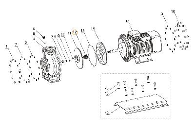 Сальник (компл.) насоса FSE Mayer Schwimmbad F01250039