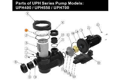 Крышка префильтра насоса UPH/APS550/750 Emaux 420386559